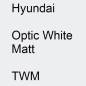 Preview: Hyundai, Optic White Matt, TWM.